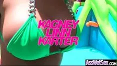 Выраженная содомия с большой задницей, намазанной маслом, slatterny missy (kagney linn karter), видеозапись-18