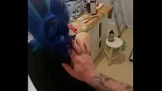 她的画面太火辣了，以至于我还不得不拍一张 pov 的照片