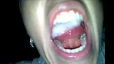 She chow her own skim offpie out of her opened axe injure
