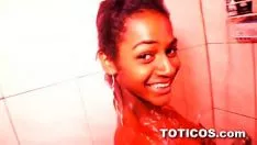 Play Diminutive friar preacher baby with outstandingly vauntingly sway severely tits shower downing on television camera