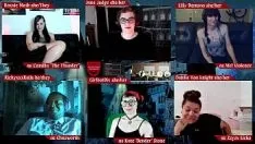 Épisode 18 de Monsters University - une fin de classe inconnue avec Girlbot Div, Roxxie Moth, Rickyxxxrails, Dahlia von Knight, Lilly Demona et Jane Judge