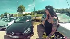 Hochdeutsche Jugend Legins Heranwachsender ficken Autoverkäufer, um abgewischt zu werden